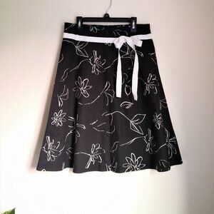 Lemon‎ Grass Studio A-Line Floral Skirt Size 8